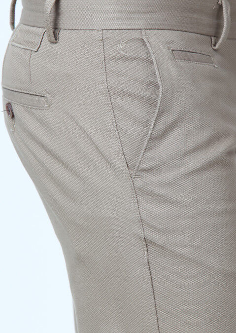 Deve Tüyü Düz Dokuma Regular Fit Casual Pamuk Karışımlı Pantolon