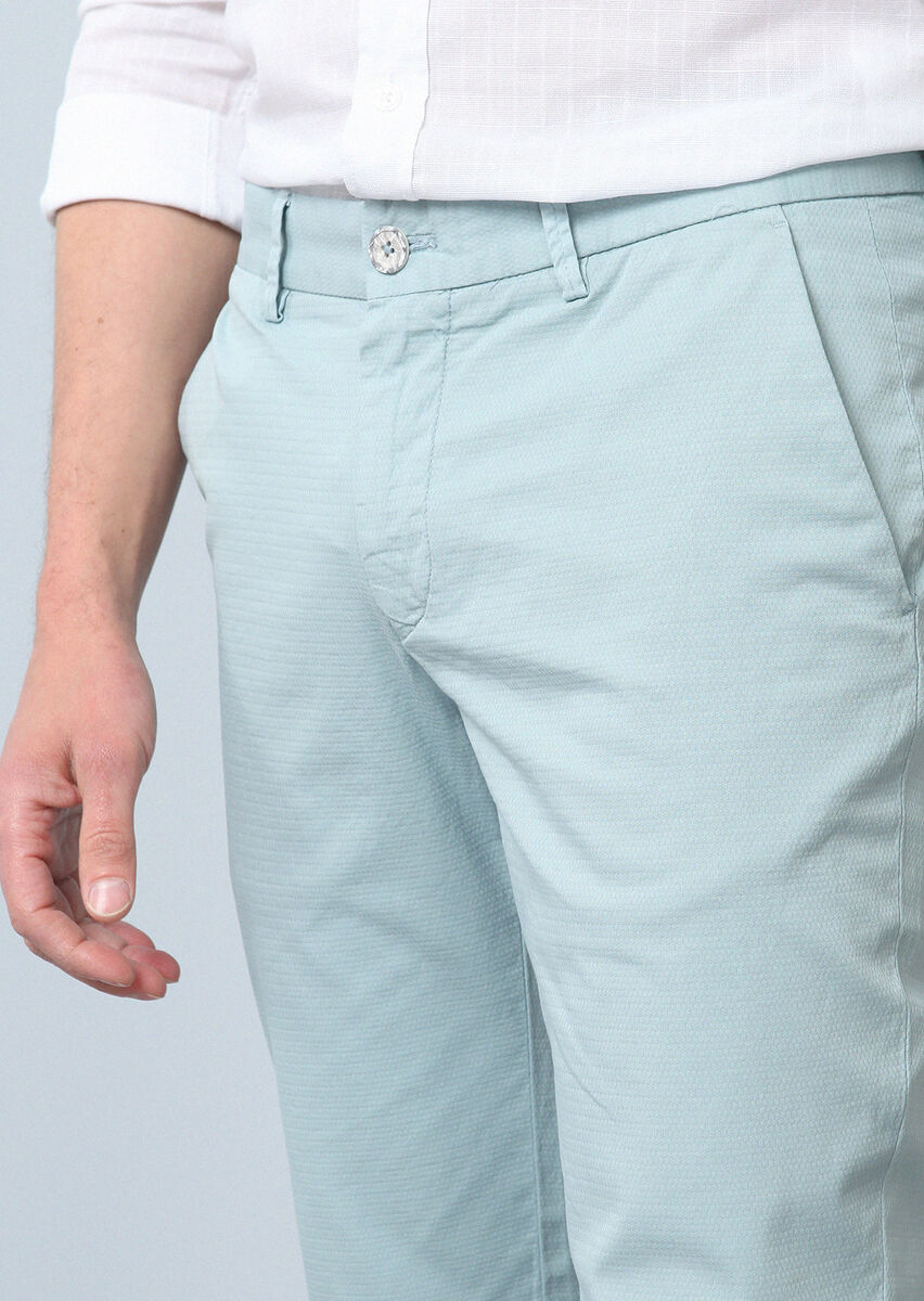 Aqua Düz Dokuma Slim Fit Casual Pamuk Karışımlı Pantolon