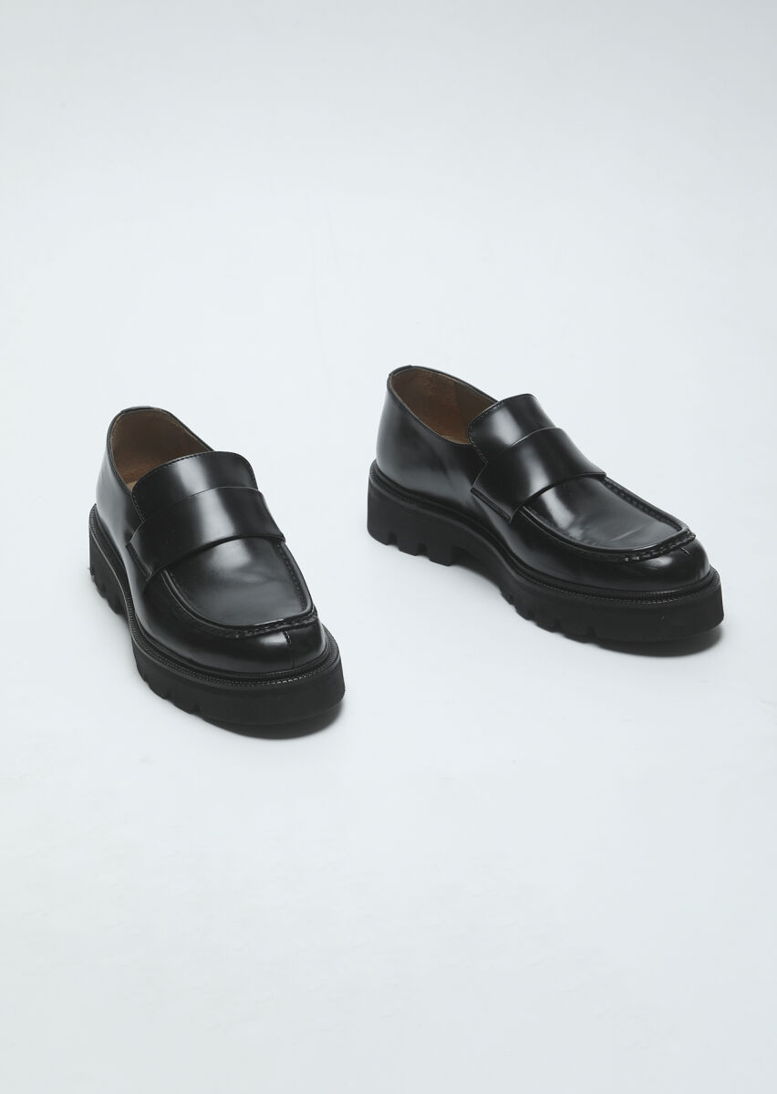 Siyah Loafer - 3