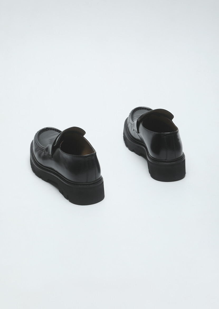 Siyah Loafer - 5