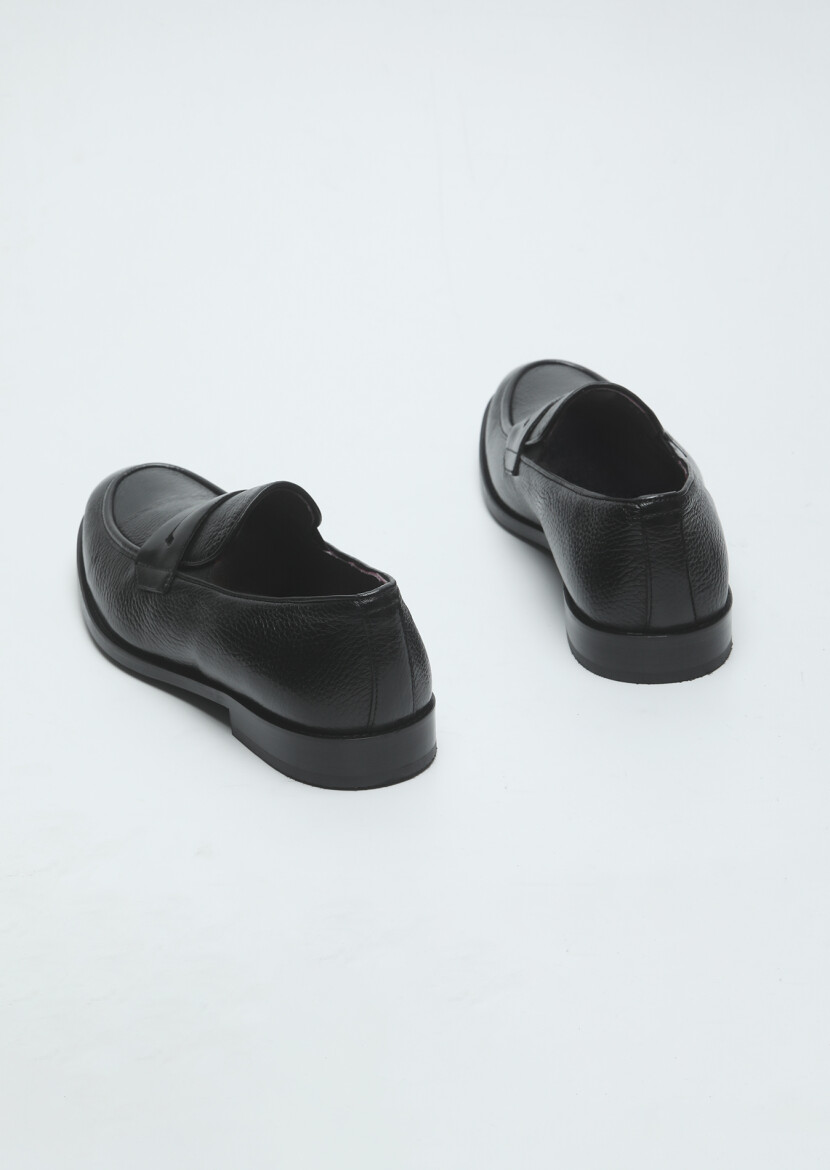 Siyah Loafer - 5