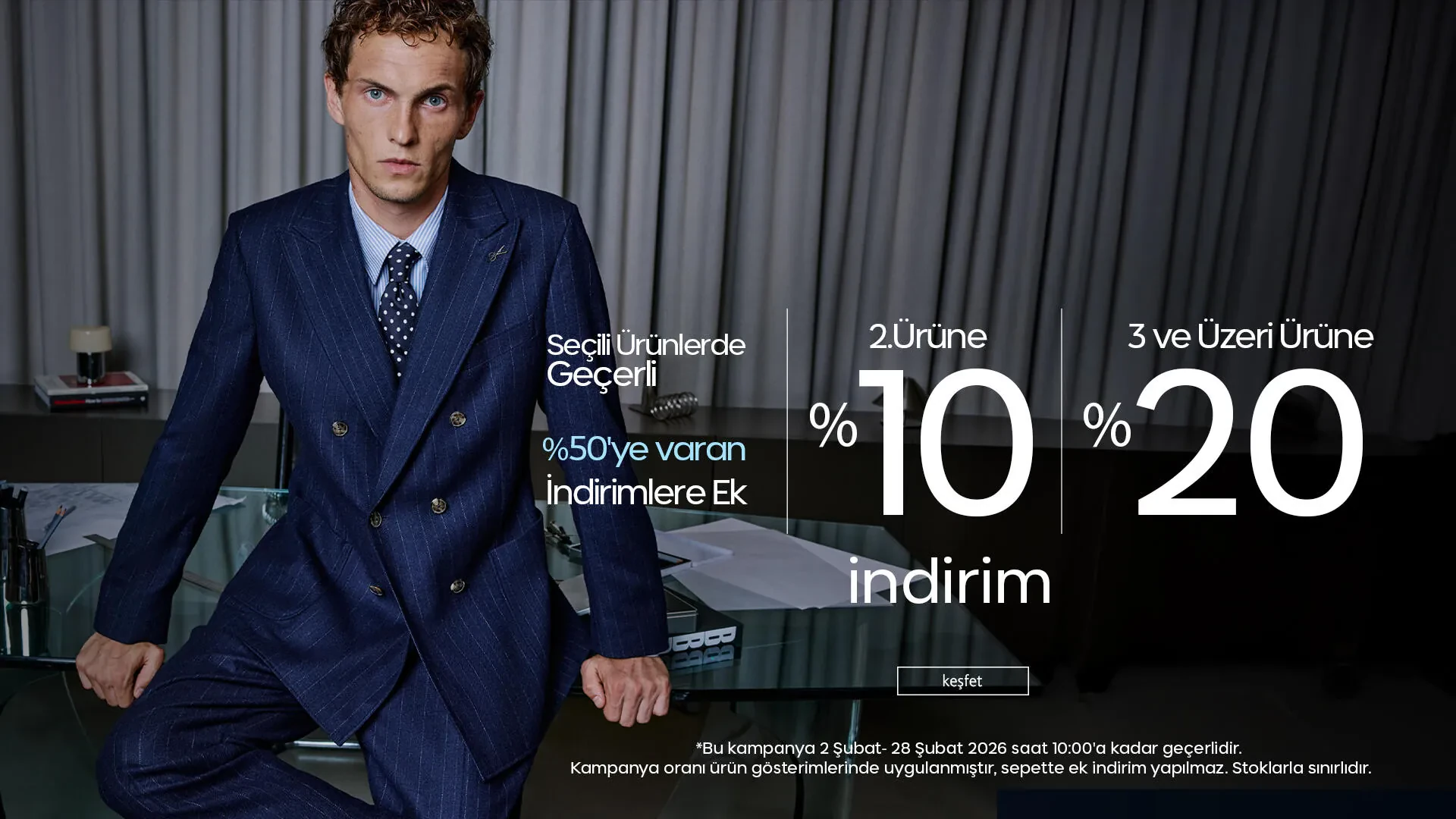Seçili Ürünlerde 2 Ürüne %10, 3 ve Üzeri Üründe +%20 İndirim!