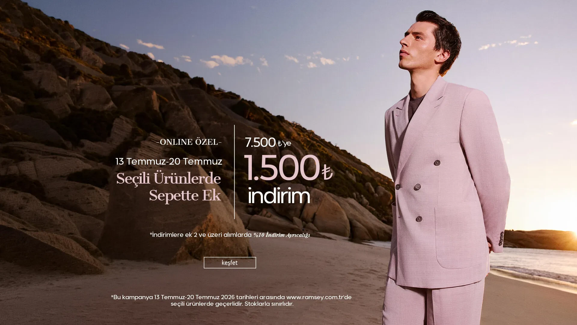 7500TL'ye 1500TL İndirime Ek, 2 ve Üzeri Alımlarda %10 İndirim