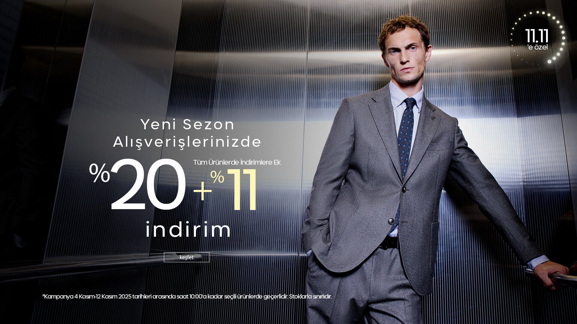 Yeni Sezon Alışverişlerinizde %20 İndirime Ek +%11 İndirim!