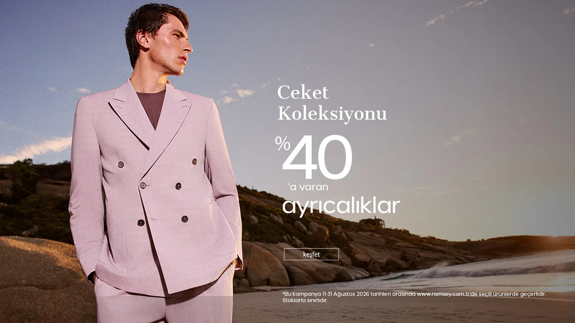 Ceket Koleksiyonu %40'a Varan İndirim