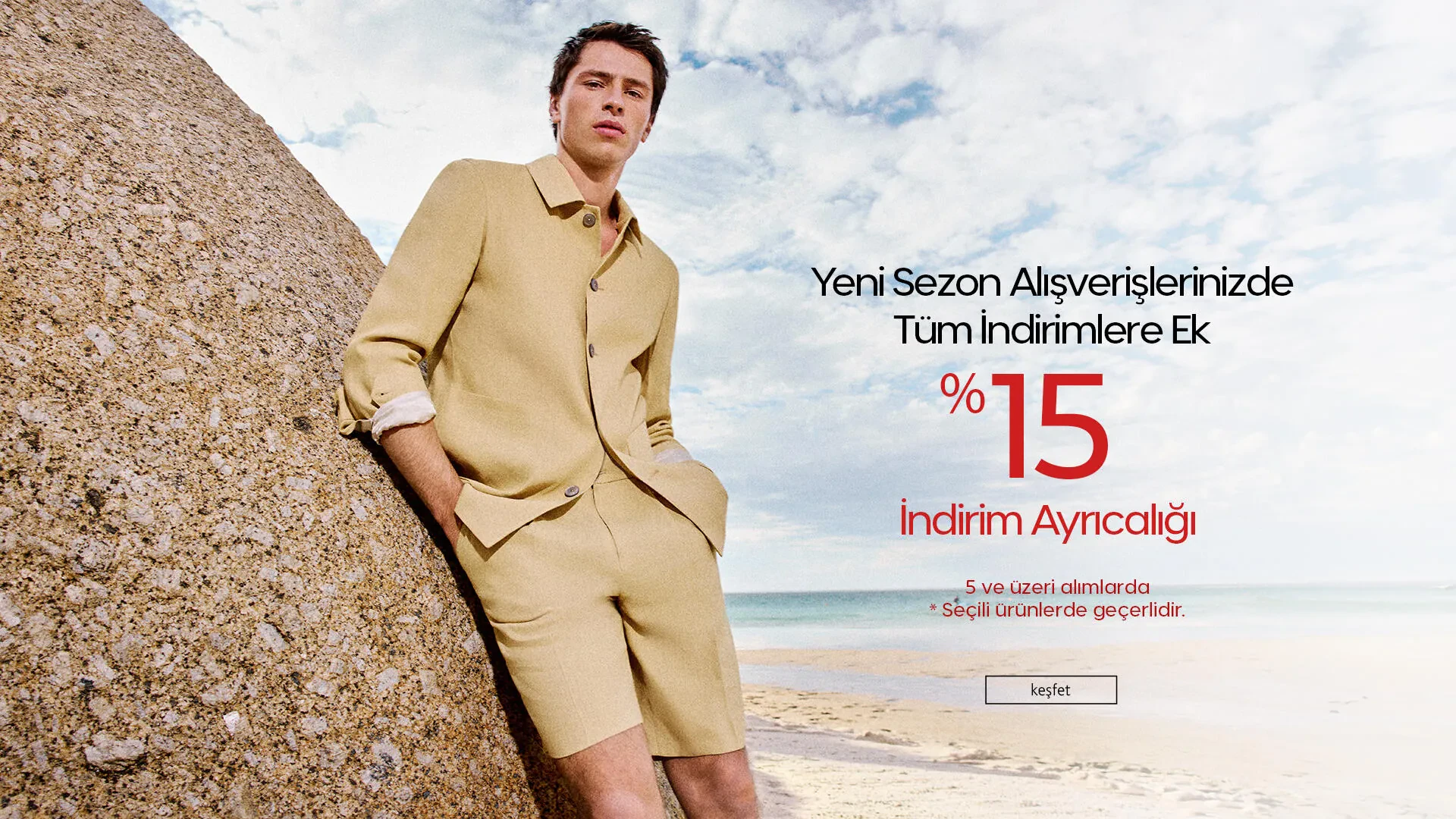 Tüm İndirimlere Ek %15 İndirim Ayrıcalığı.