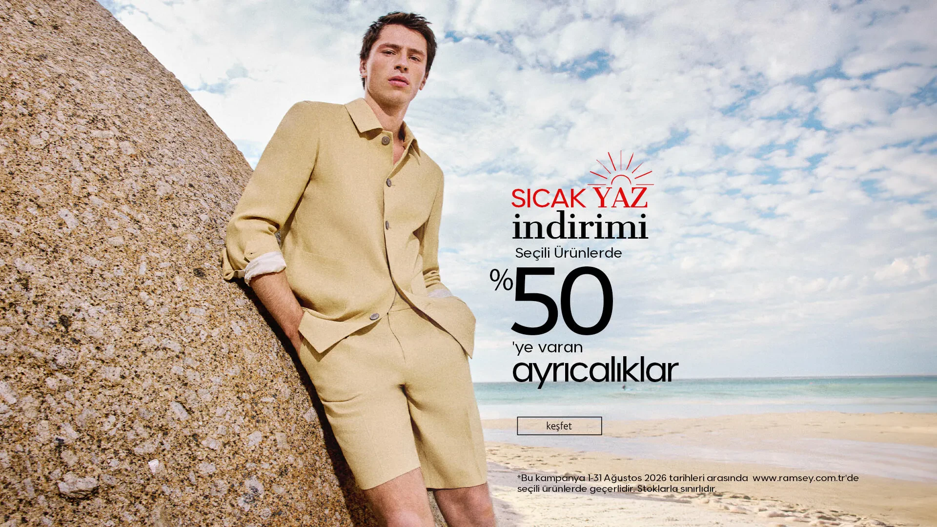 Sıcak Yaz İndirimi %50'ye Varan İndirim