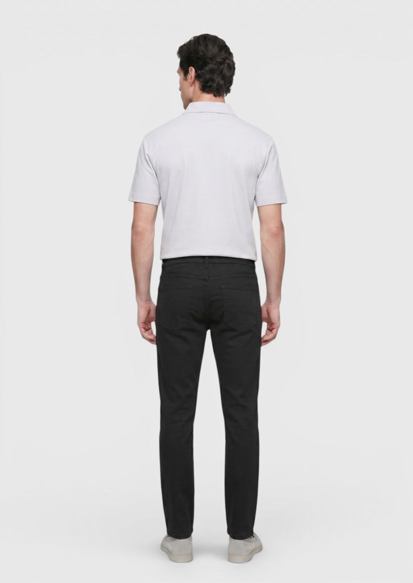 Açık Gri Düz T-Shirt - 4