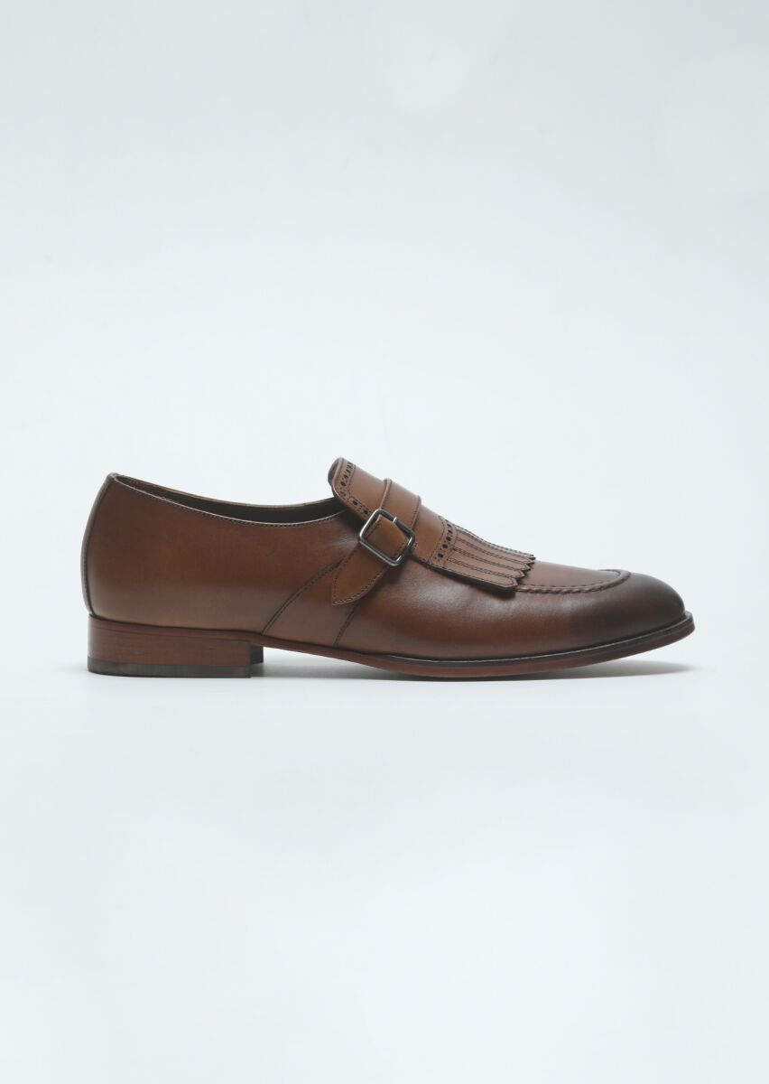 Açık Kahve Deri Klasik Loafer - 1