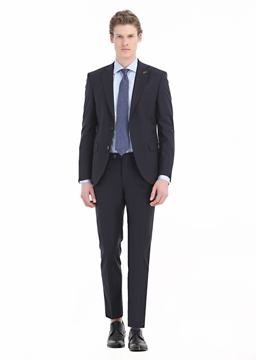 Açık Mavi Regular Fit Dokuma Klasik Pamuk Karışımlı Gömlek - 4