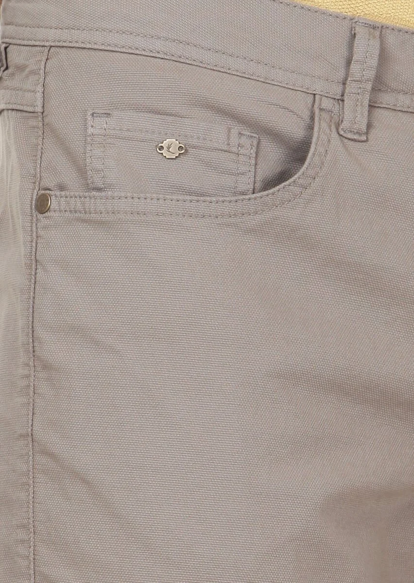 Açık Yeşil Düz Dokuma Slim Fit Casual Pamuk Karışımlı Pantolon - 3