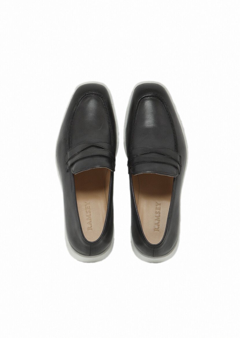 Antrasit Deri Casual Loafer - 6