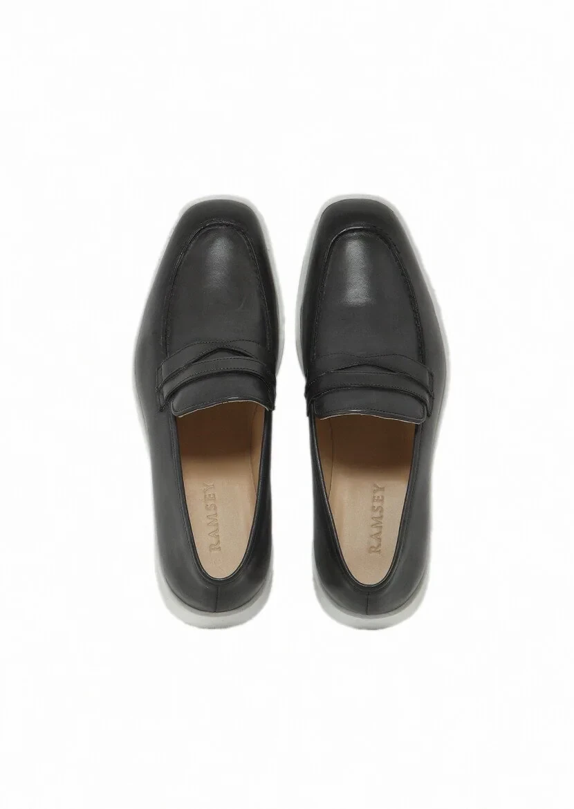 Antrasit Deri Casual Loafer - 6