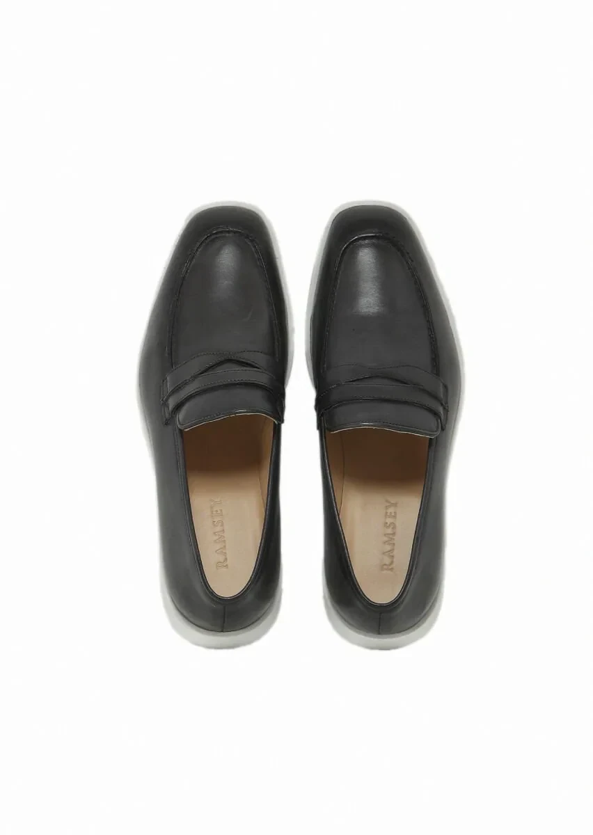 Antrasit Deri Casual Loafer - 6