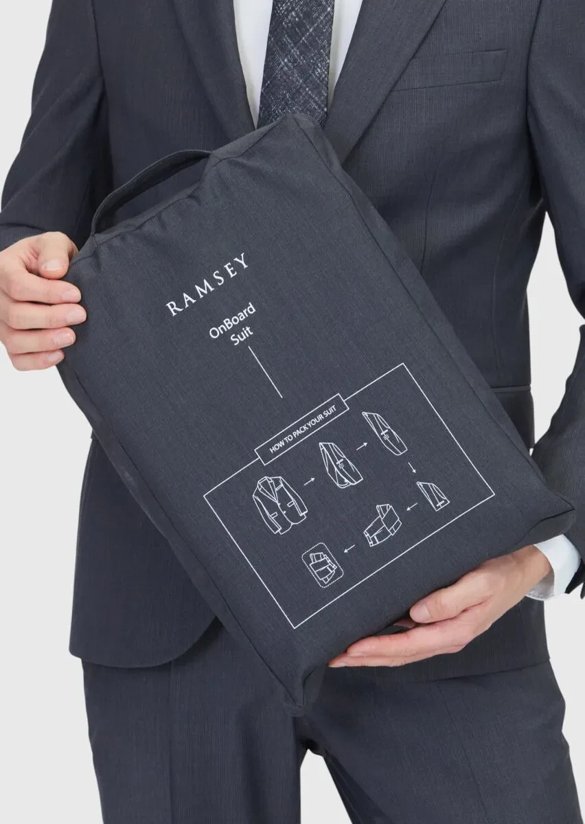 Antrasit Mikro Modern Fit Yün Karışımlı Takım Elbise - 6