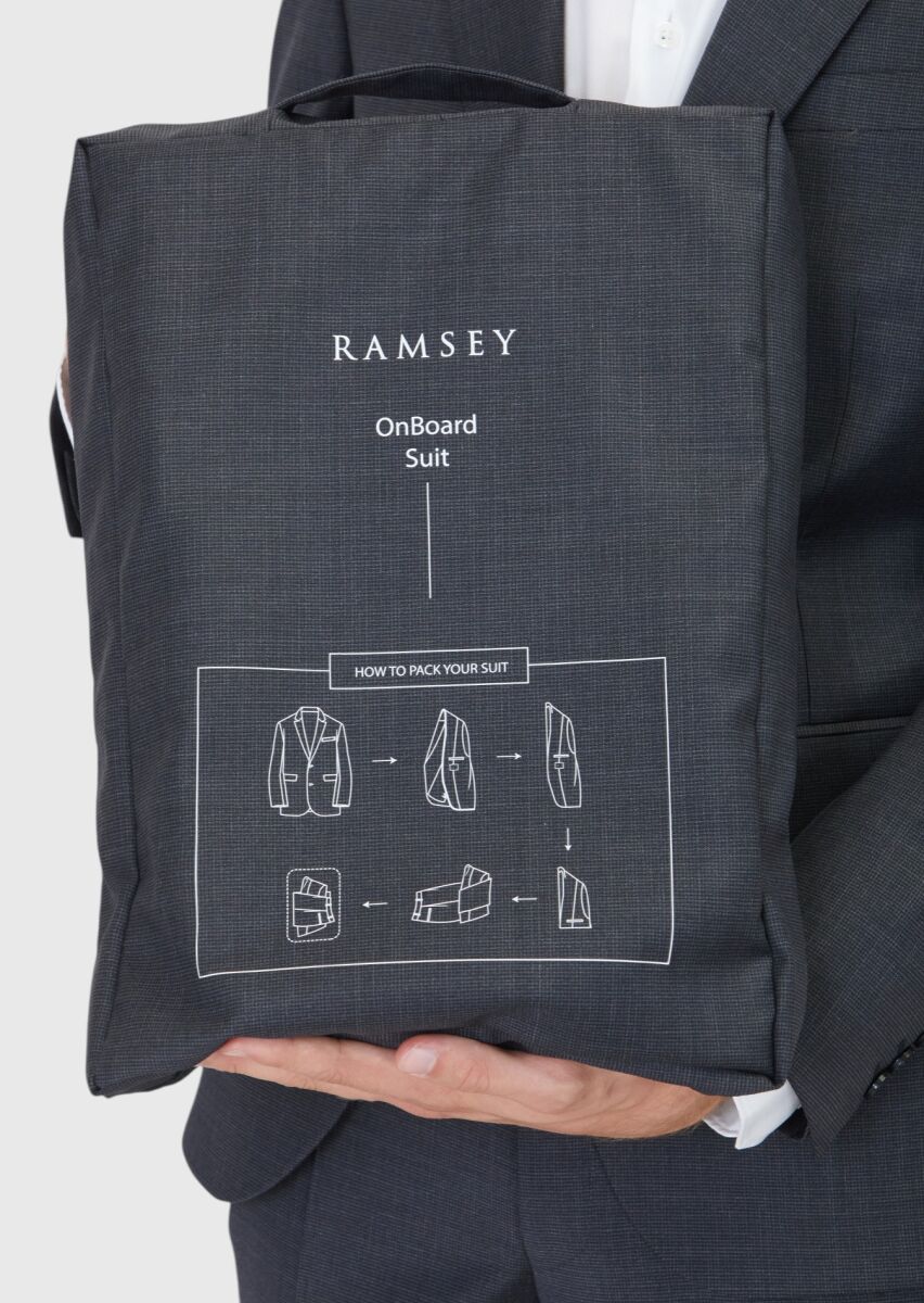 Antrasit Modern Fit Yün Karışımlı Takım Elbise - 5