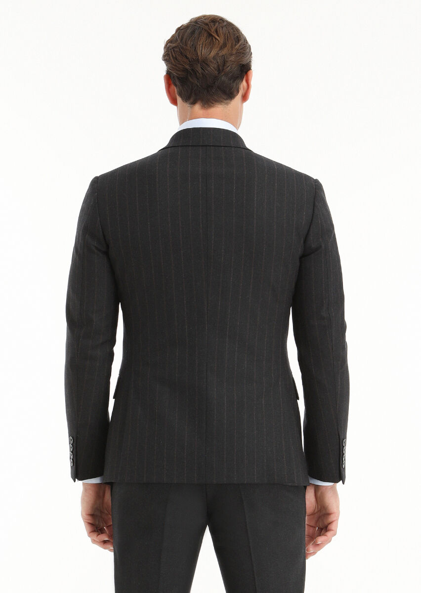 Antrasit Yelekli Takım Elbise - 4