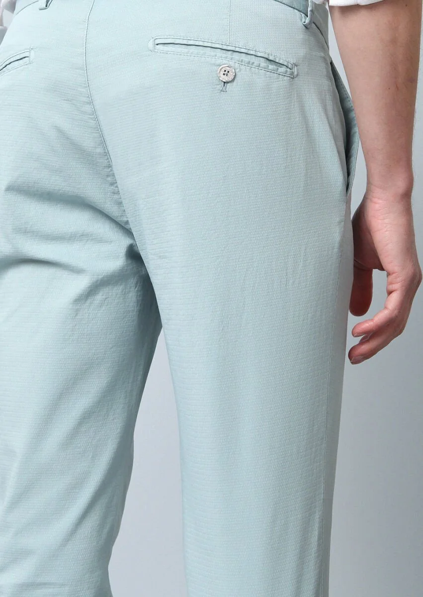 Aqua Düz Dokuma Slim Fit Casual Pamuk Karışımlı Pantolon - 4