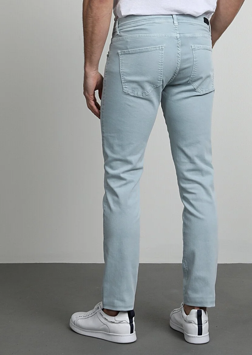 Aqua Düz Dokuma Slim Fit Casual Pamuk Karışımlı Pantolon - 4