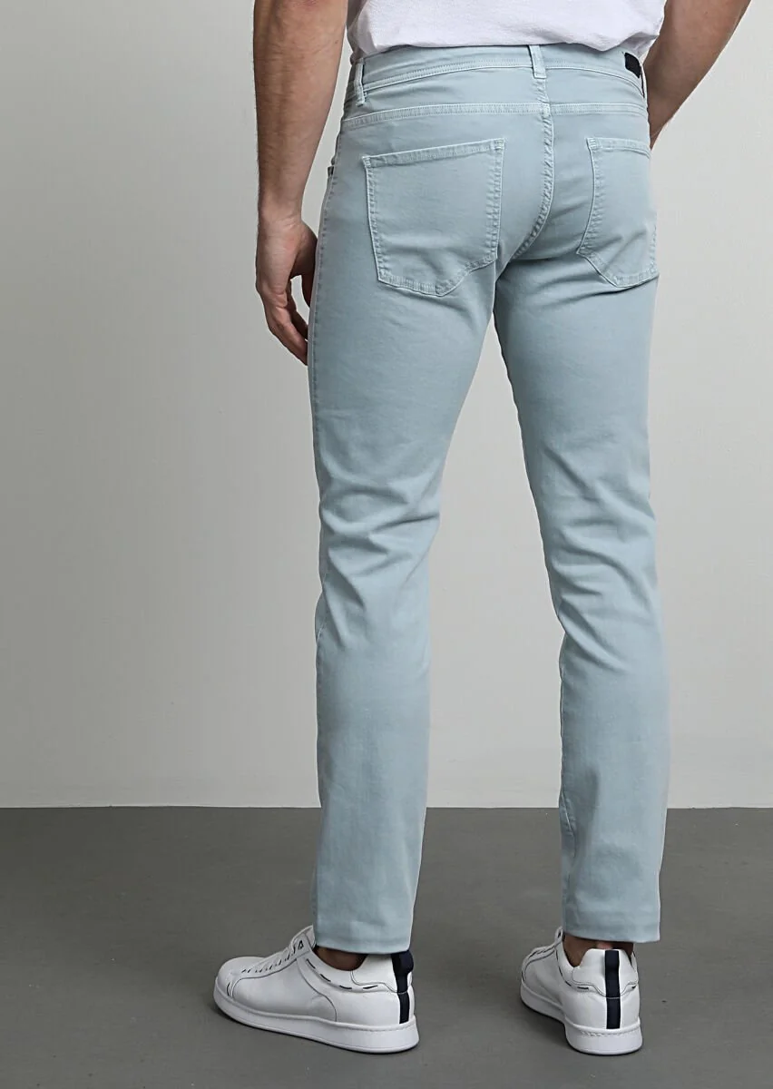 Aqua Düz Dokuma Slim Fit Casual Pamuk Karışımlı Pantolon - 4