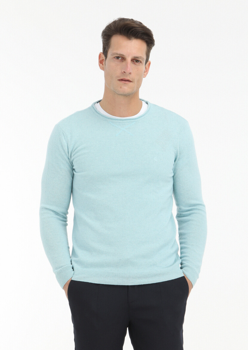 Aqua Knitwear Sweatshirt - 2