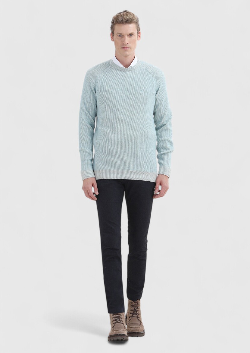 Aqua Knitwear Sweatshirt - 1