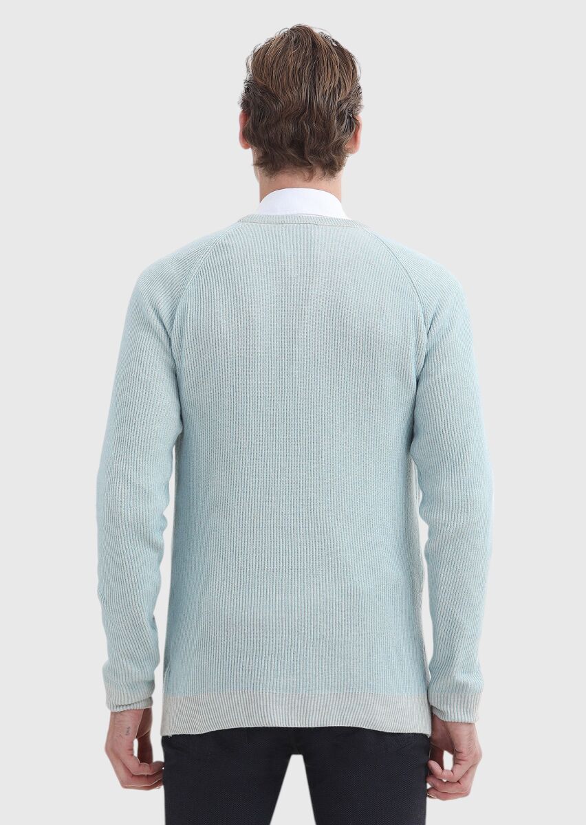 Aqua Knitwear Sweatshirt - 5