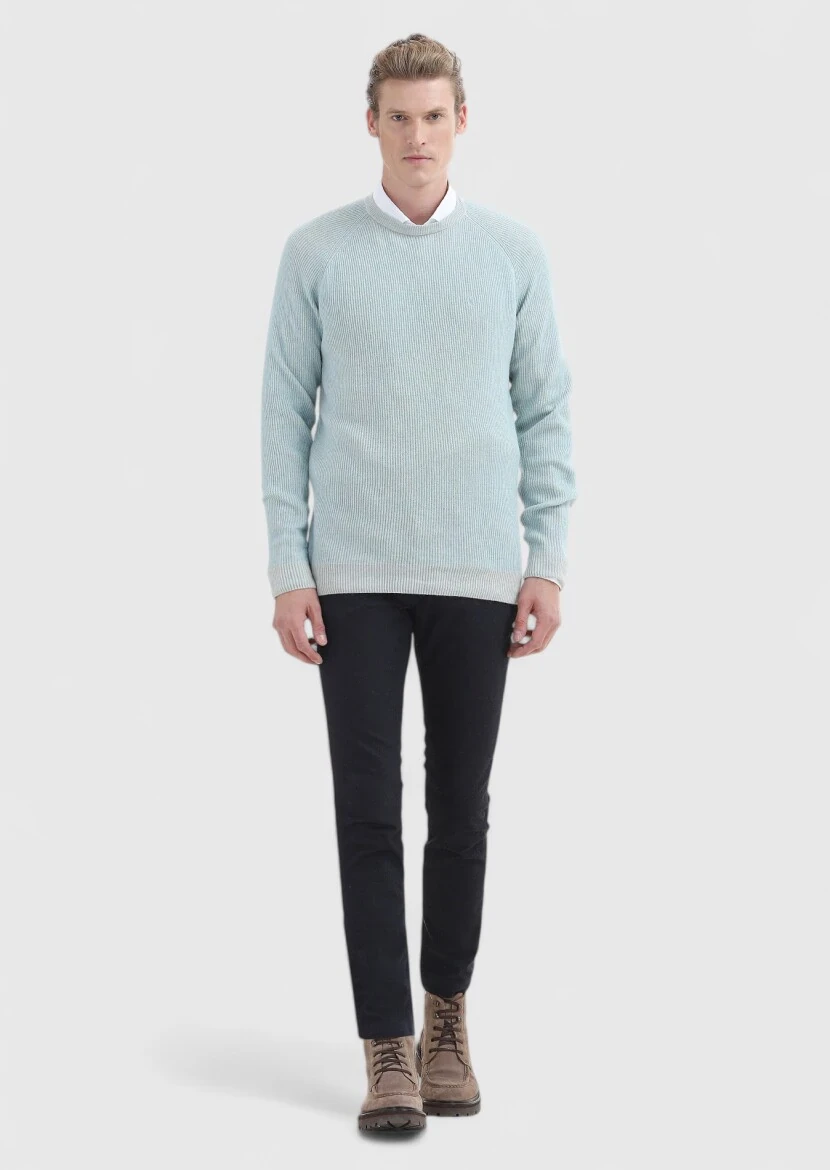 Aqua Knitwear Sweatshirt - 1