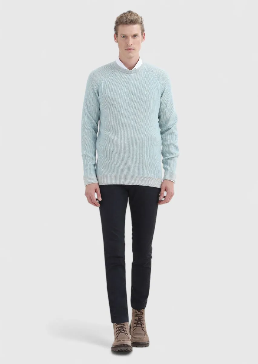 Aqua Knitwear Sweatshirt - 1