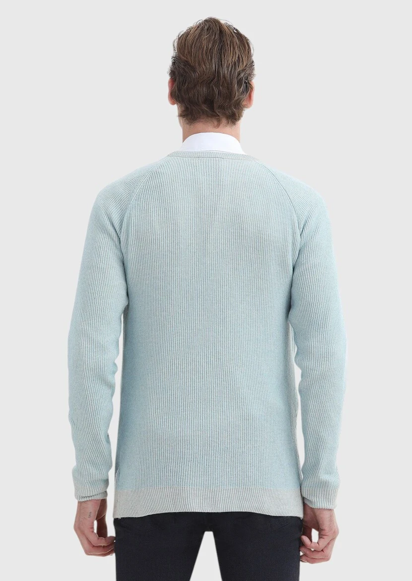 Aqua Knitwear Sweatshirt - 5