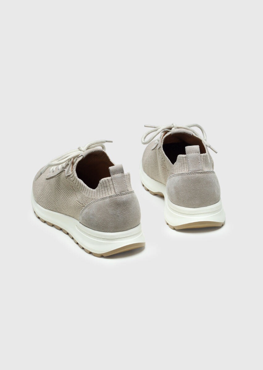 Beige Knitting Sneaker - 5