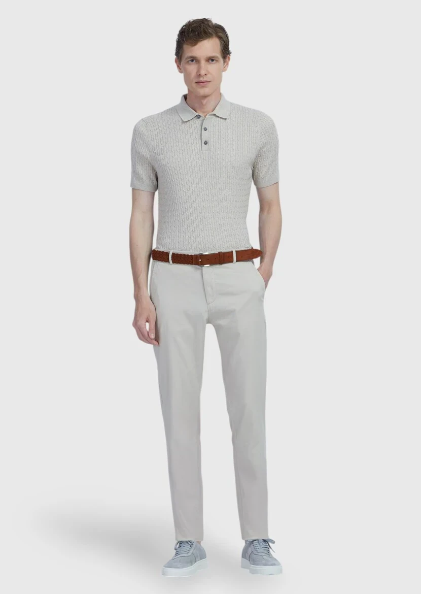 Beige Knitwear 