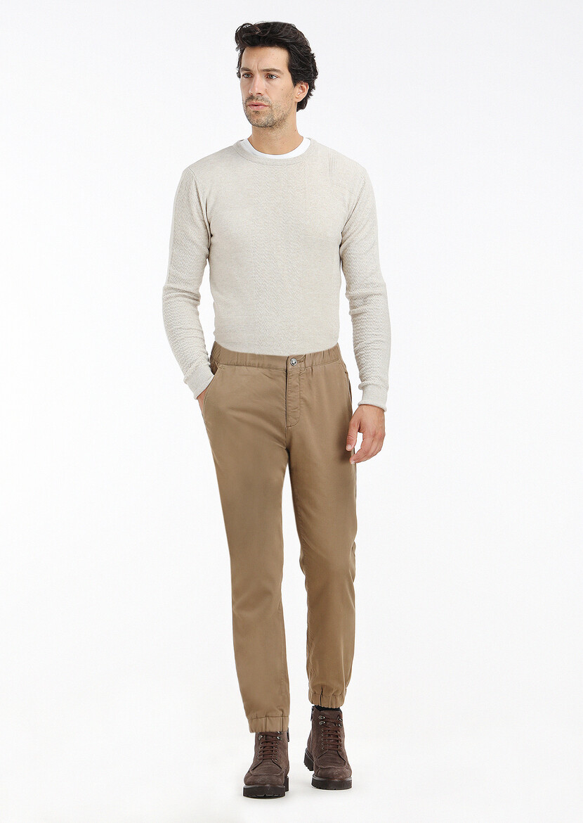 Beige Knitwear Sweatshirt - 2