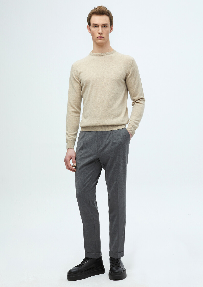 Beige Knitwear Sweatshirt - RAMSEY