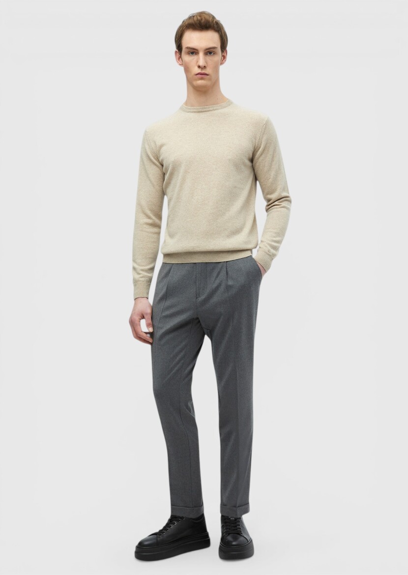 Beige Knitwear Sweatshirt - RAMSEY