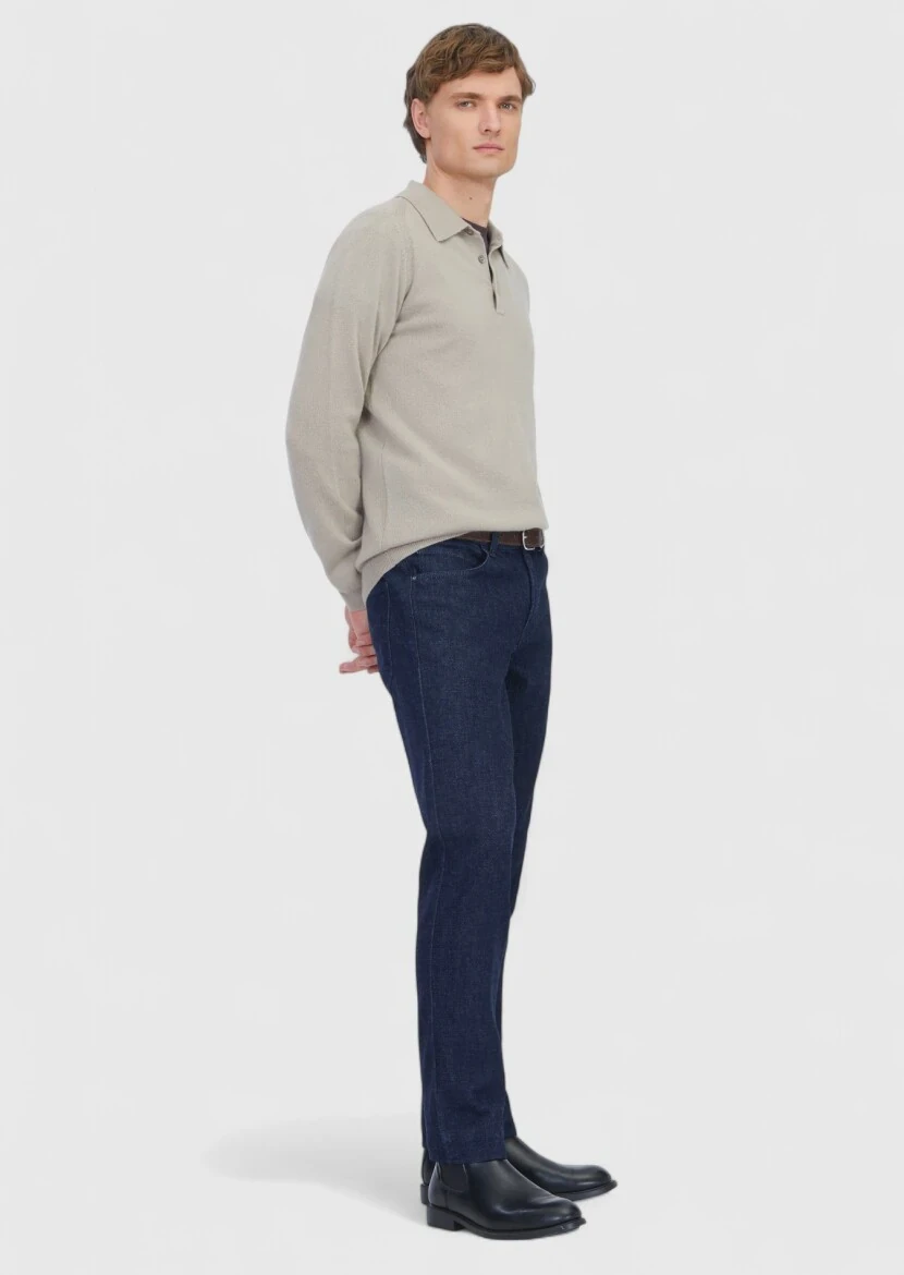 Beige Knitwear Sweatshirt - 3