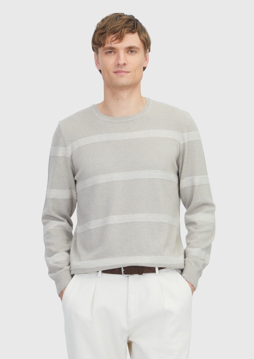 Beige Knitwear Sweatshirt - RAMSEY
