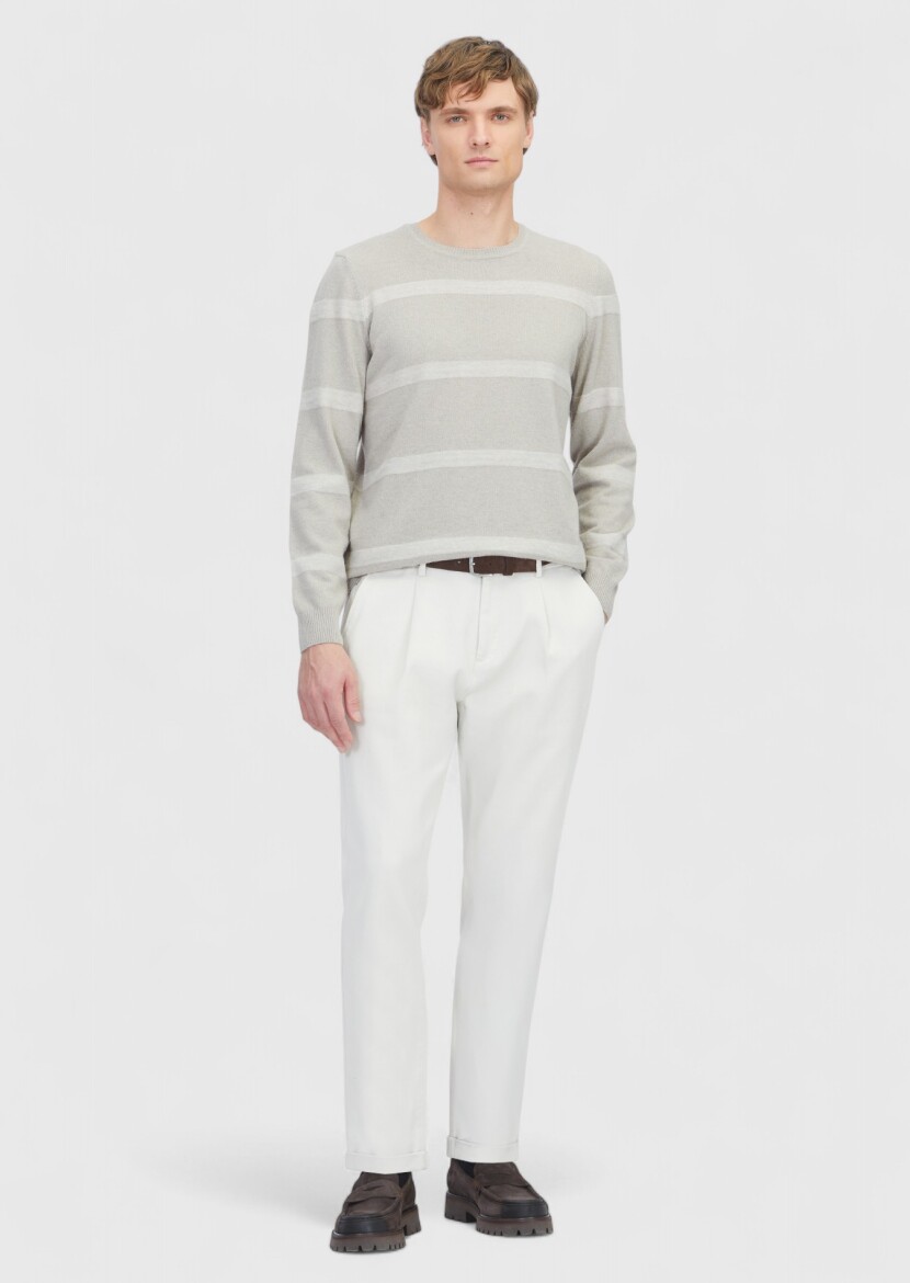 Beige Knitwear Sweatshirt - RAMSEY