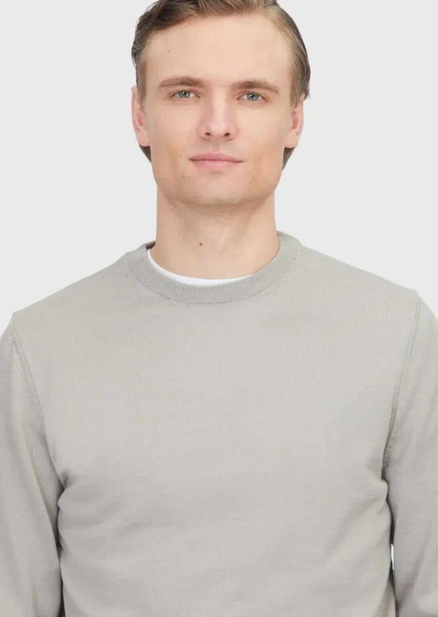 Beige Knitwear Sweatshirt - 3