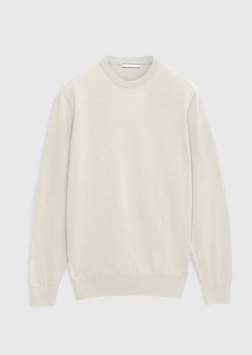 Beige Knitwear Sweatshirt 