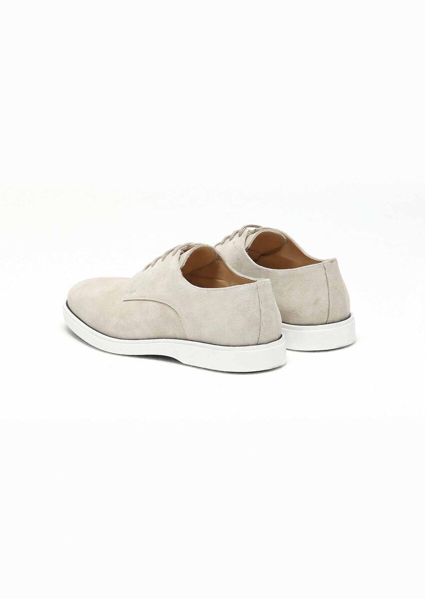 Beige Leather Shoes - 4