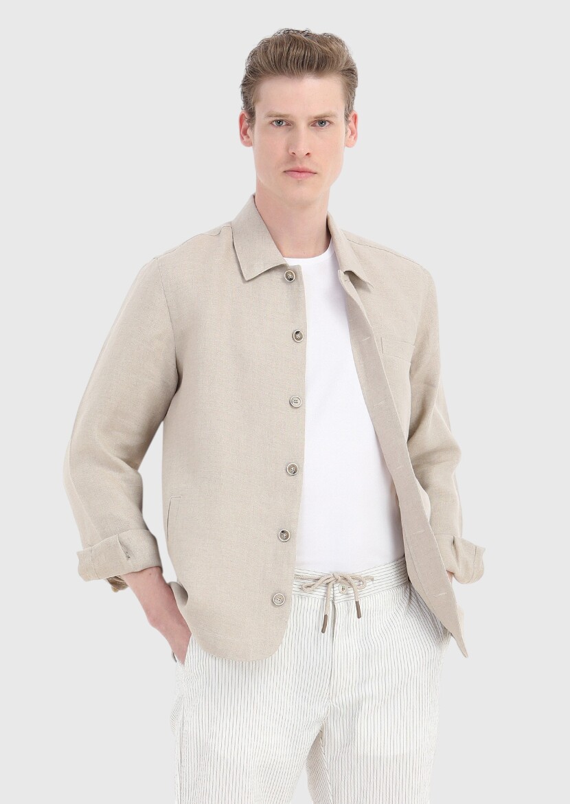 Beige Overshirt - 3