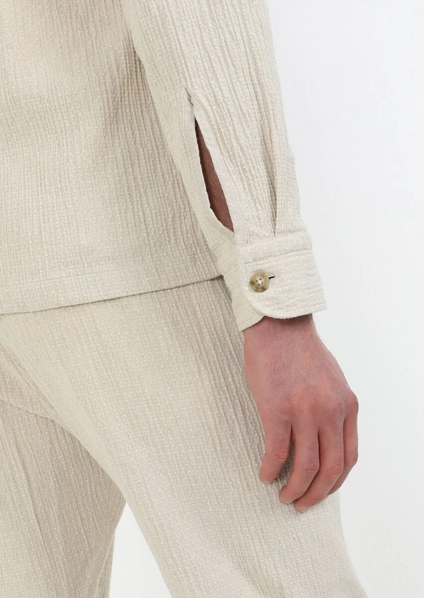 Beige Overshirt - 6