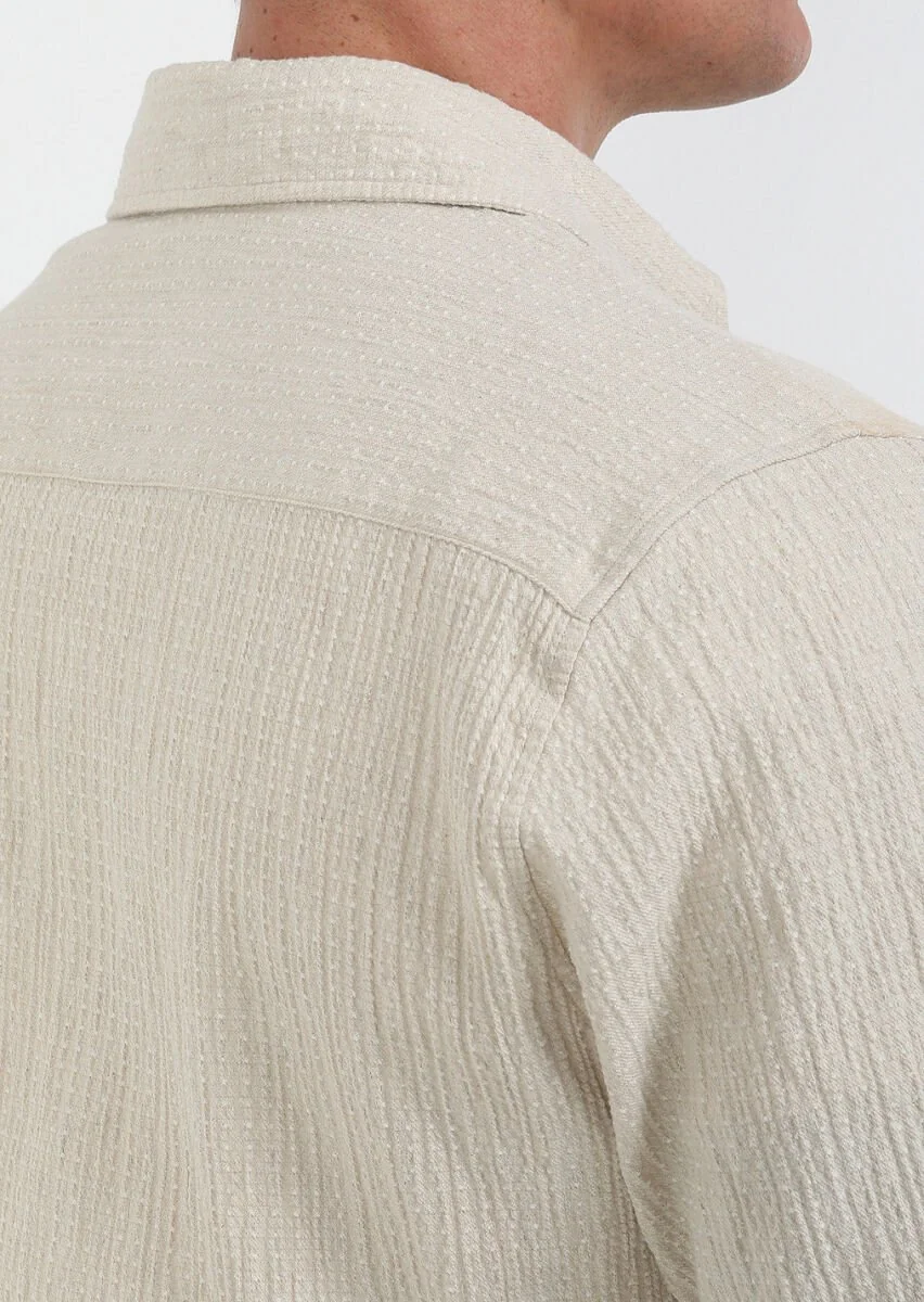 Beige Overshirt - 7