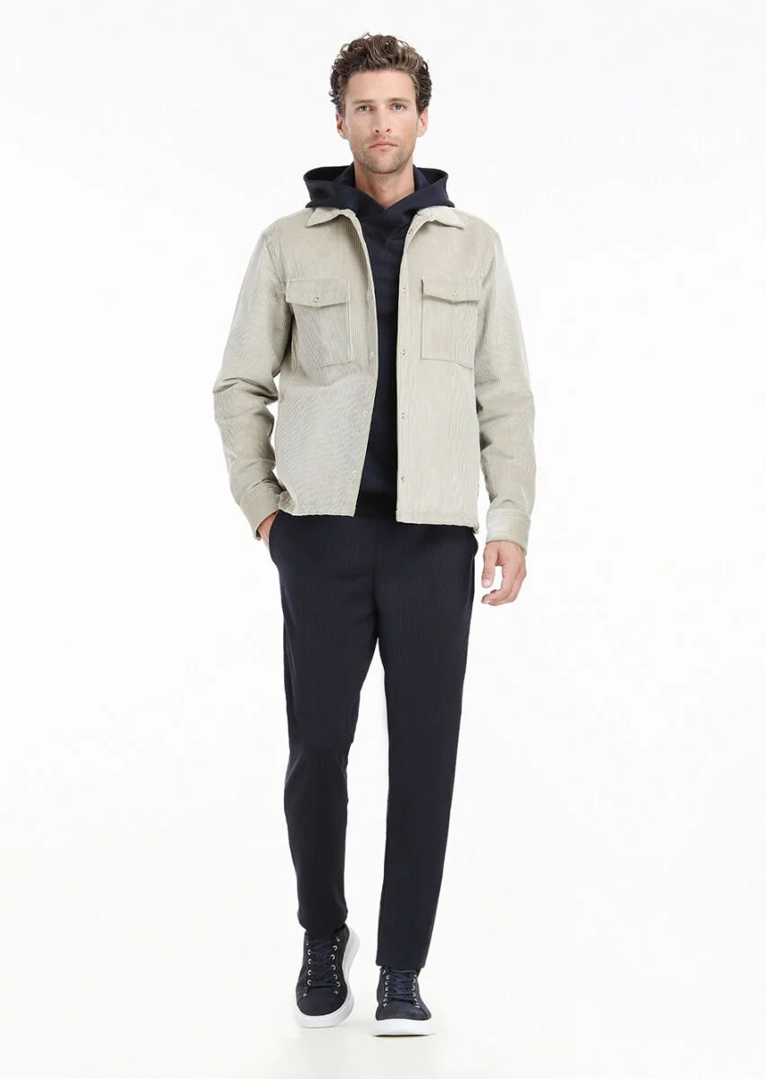 Beige Overshirt - 1