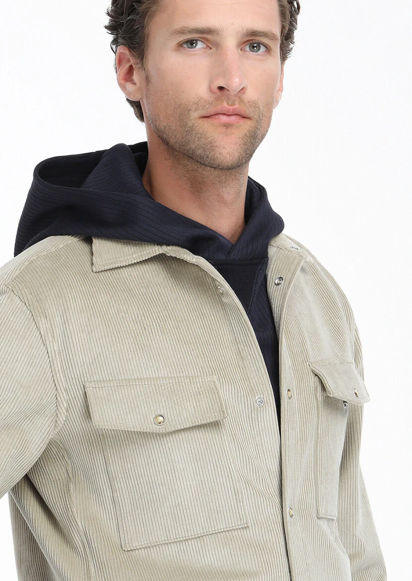Beige Overshirt - 3