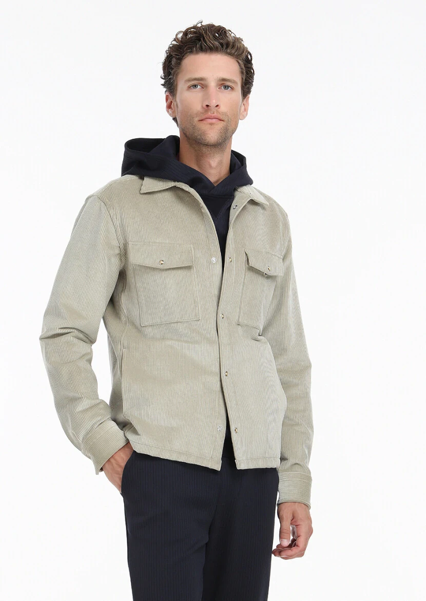 Beige Overshirt - 4