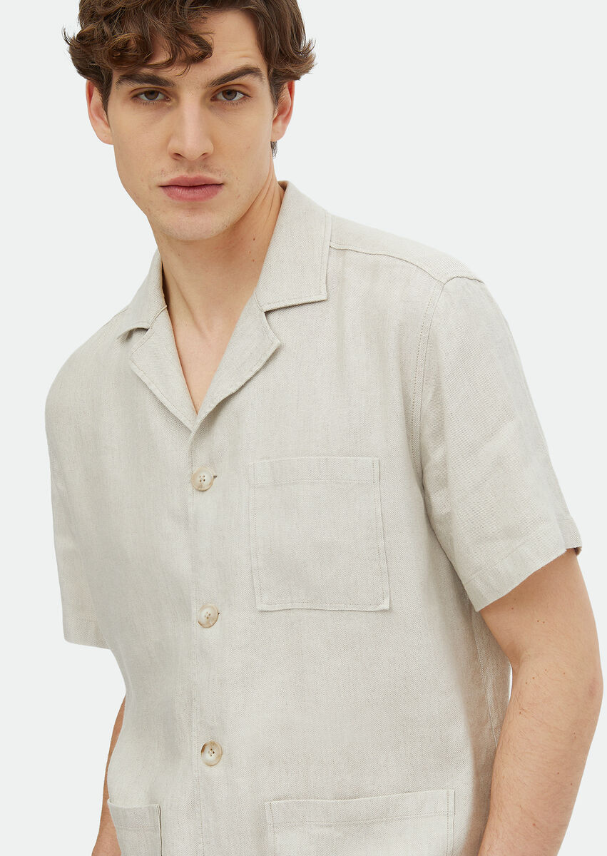 Beige Overshirt - 4