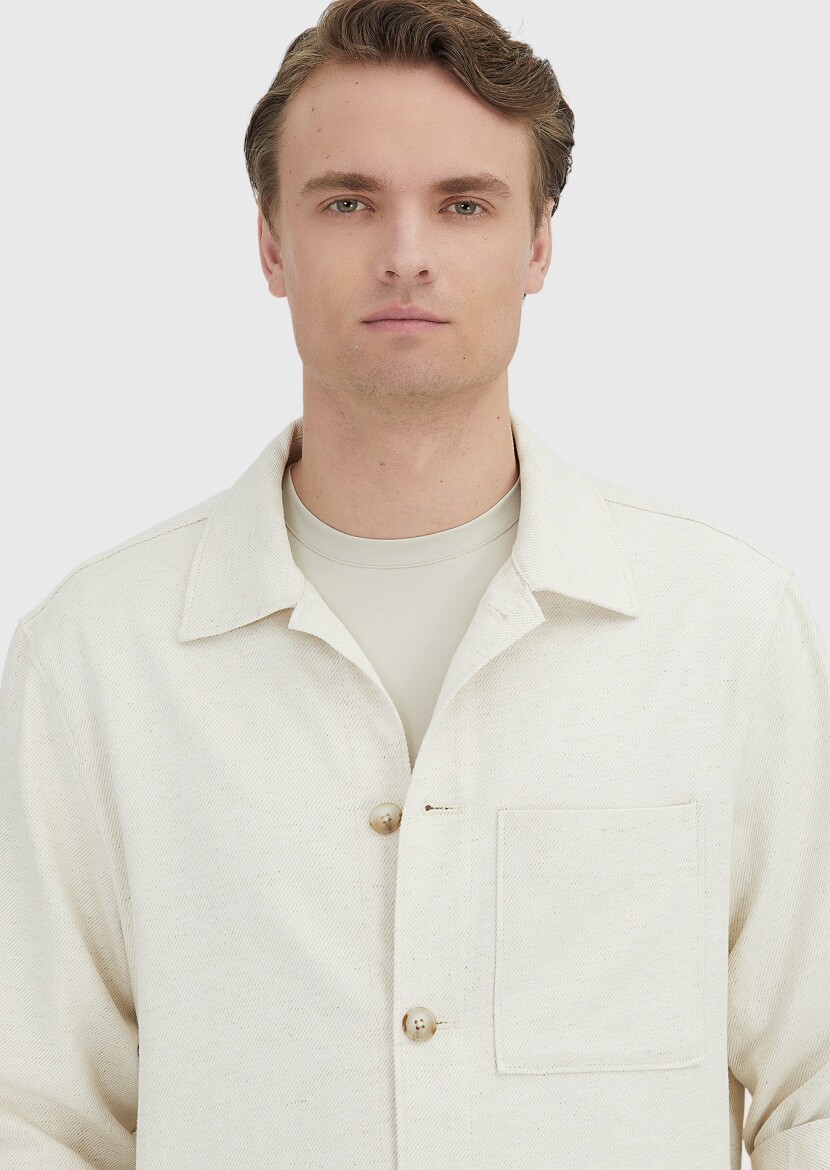 Beige Overshirt - 4