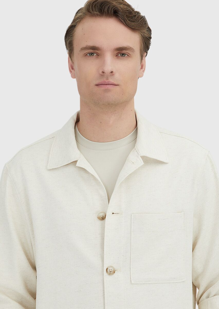 Beige Overshirt - 4